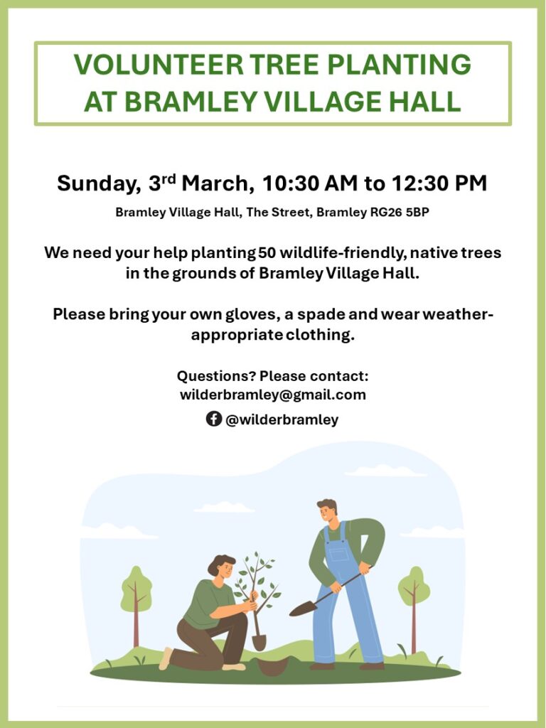 Volunteer Tree Planting @ Bramley Village Hall